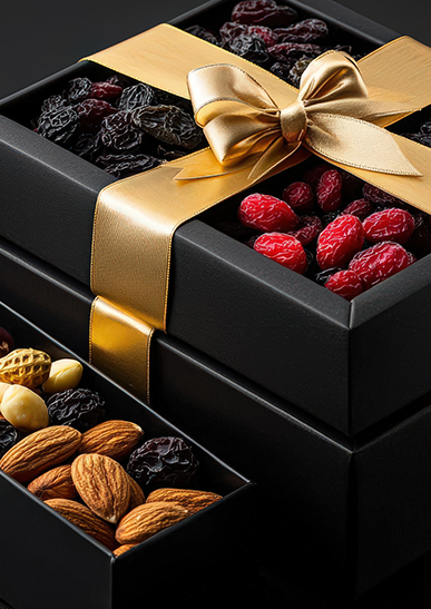 Paniers gourmands et coffrets thématiques