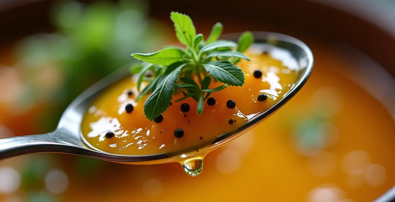 Progression visuelle d'une saveur surprenante évoluant dans le temps