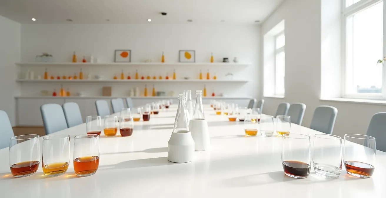 Session de formation professionnelle avec dégustation guidée de spiritueux