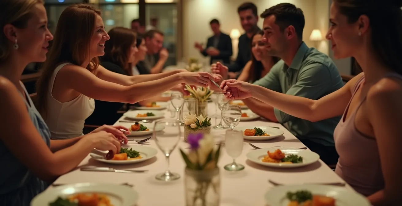 Observation discrète des préférences culinaires lors d'un repas partagé